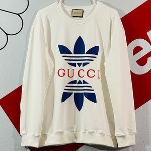 Adidas x Gucci White Crewneck Sweater Size XL